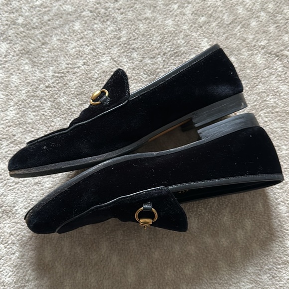 Gucci Jordan loafer size 36 velvet with horsebit trim - Picture 2 of 5